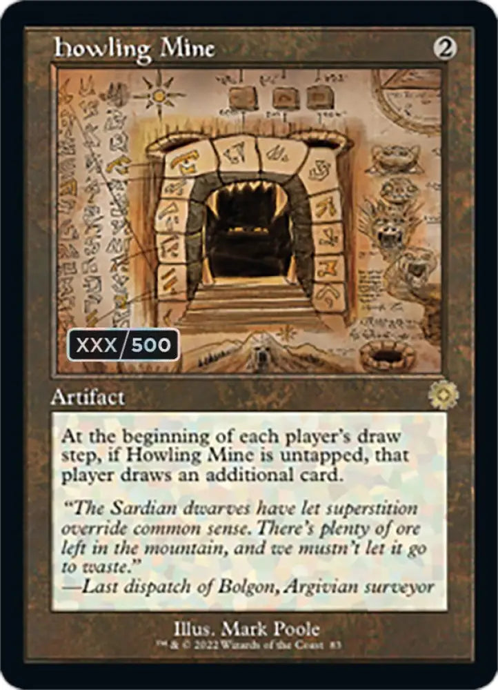 Howling Mine (Retro Schematic) (Serialized) [The Brothers’ War Retro Artifacts] - MTG Single