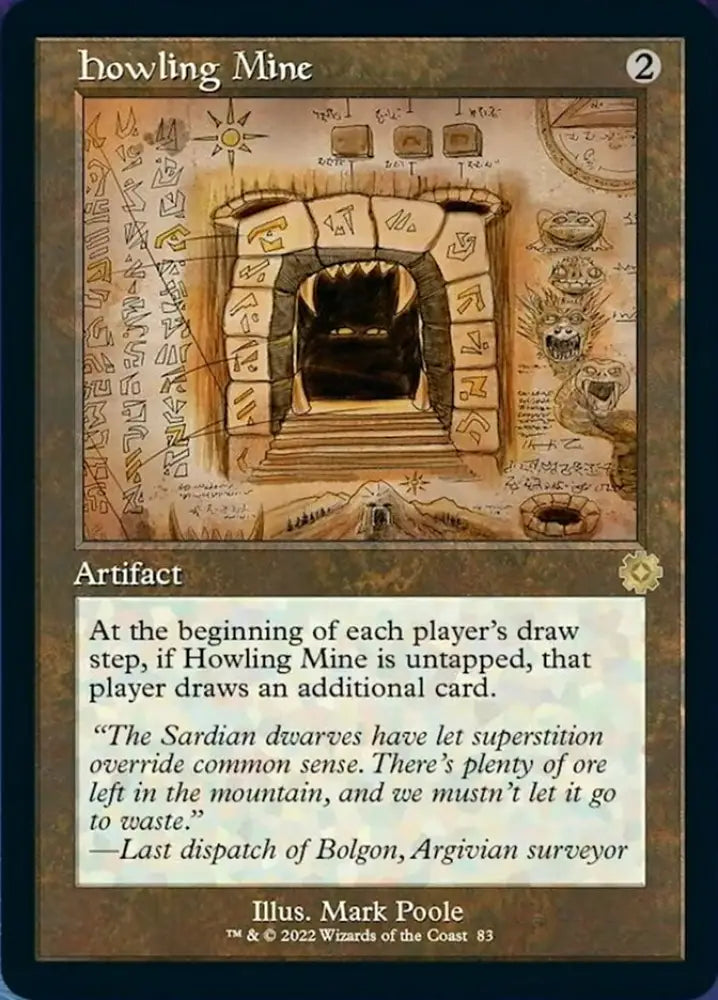 Howling Mine (Retro Schematic) [The Brothers’ War Retro Artifacts] - MTG Single