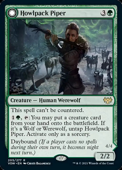 Howlpack Piper // Wildsong Howler [Innistrad: Crimson Vow] - MTG Single