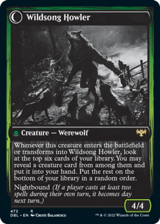Howlpack Piper // Wildsong Howler [Innistrad: Double Feature] - MTG Single
