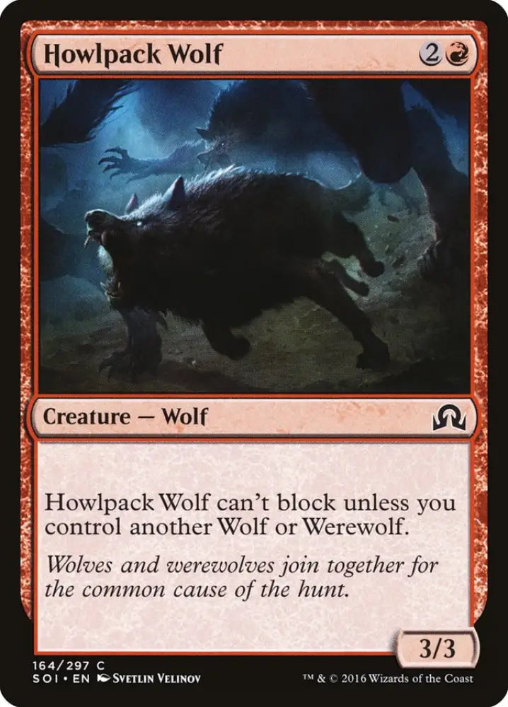 Howlpack Wolf [Shadows over Innistrad] - MTG Single