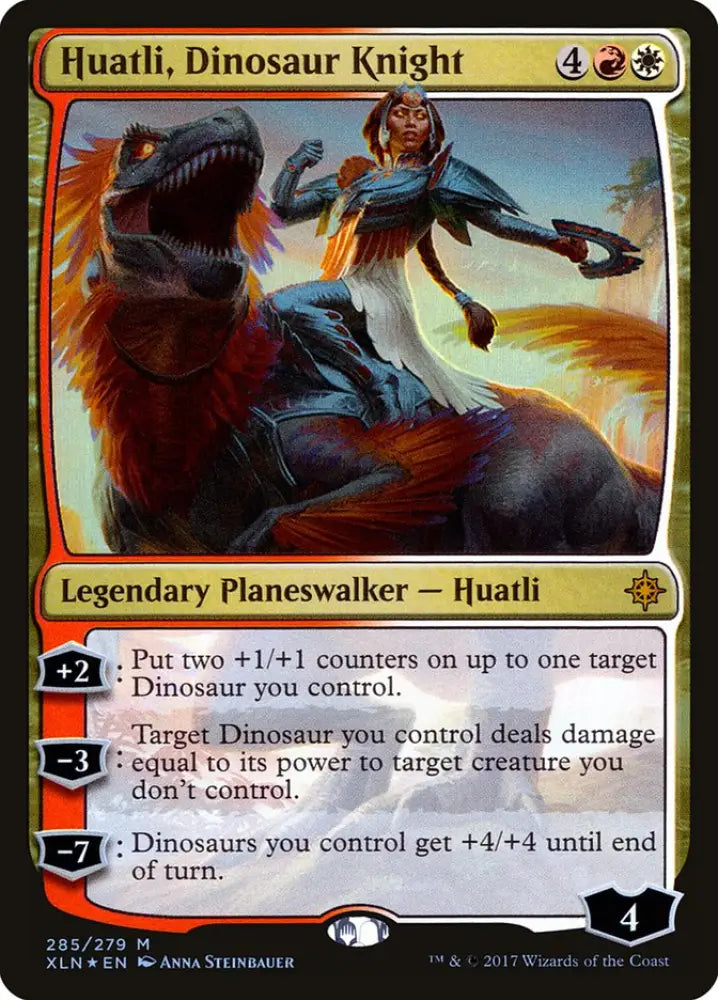Huatli Dinosaur Knight [Ixalan] - MTG Single