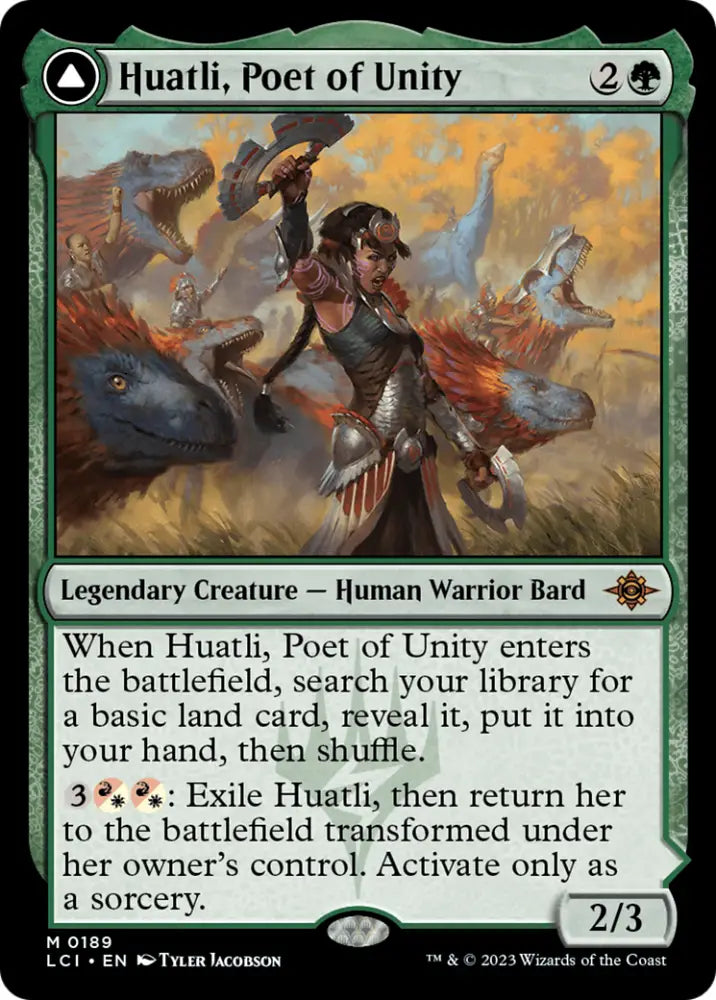 Huatli Poet of Unity // Roar of the Fifth People [The Lost Caverns of Ixalan] - MTG Single