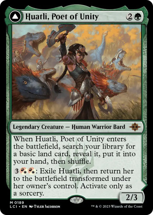 Huatli Poet of Unity // Roar of the Fifth People [The Lost Caverns of Ixalan] - MTG Single