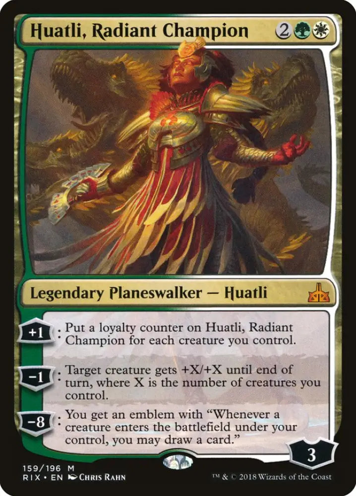 Huatli Radiant Champion [Rivals of Ixalan] - MTG Single