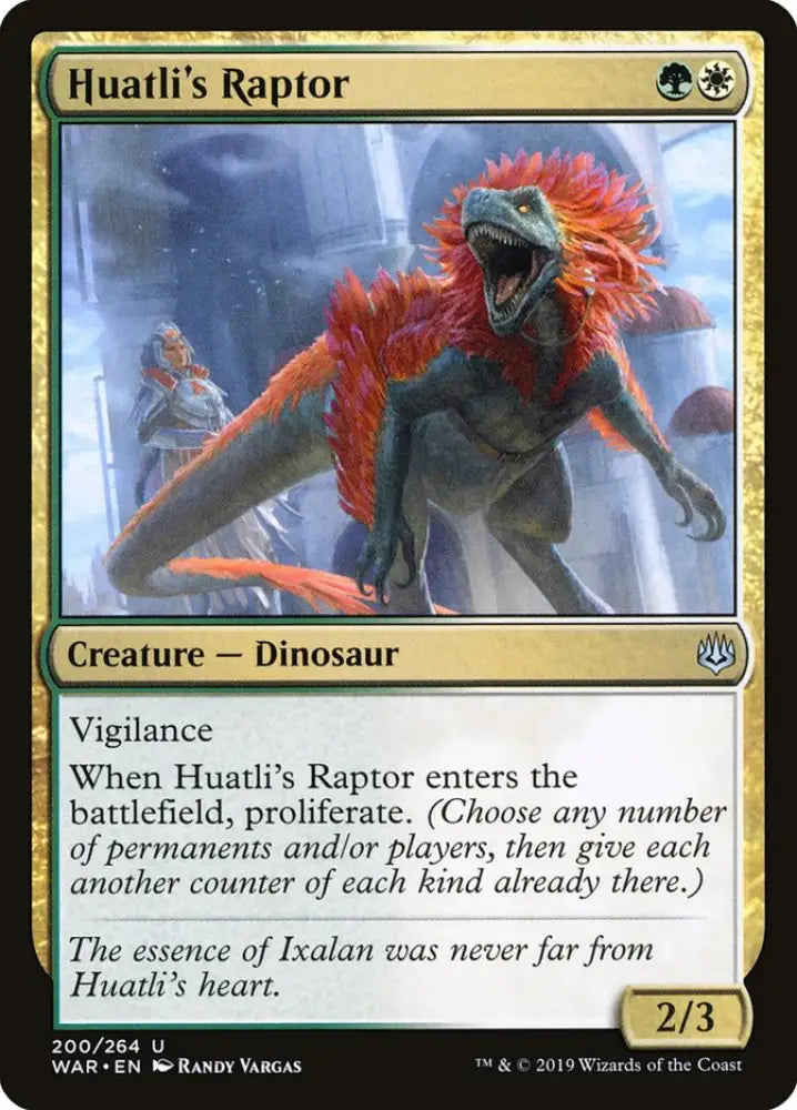 Huatli’s Raptor [War of the Spark] - MTG Single