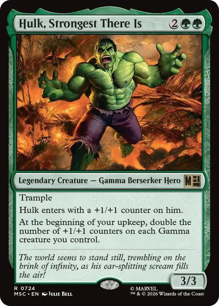 Hulk, Strongest There Is (724) [Marvel Super Heroes Commander]