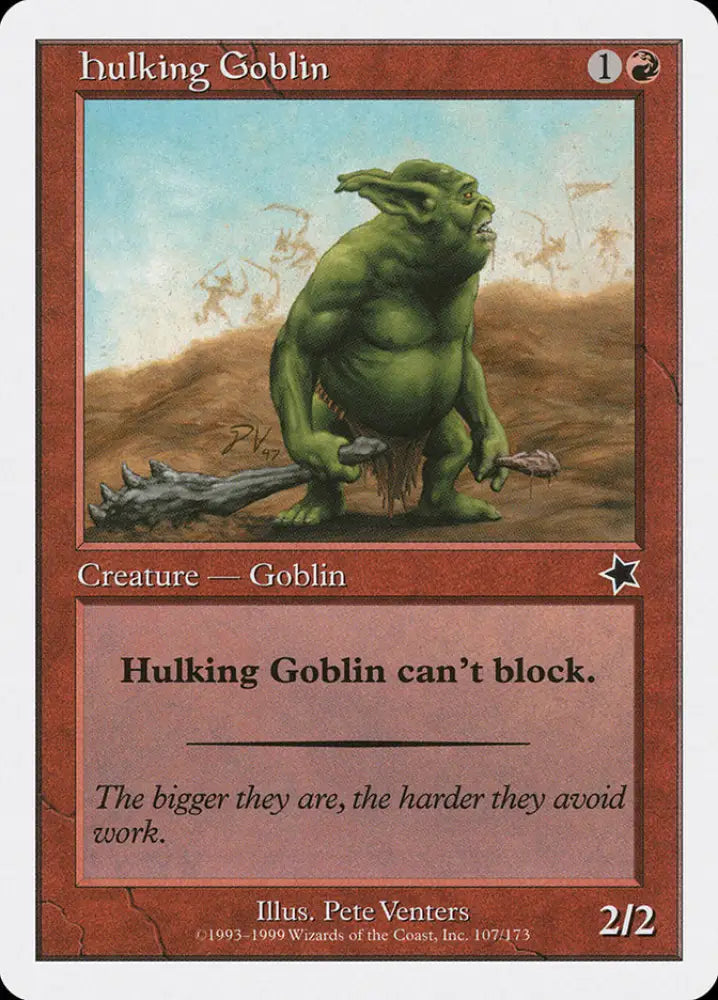 Hulking Goblin [Starter 1999] - MTG Single