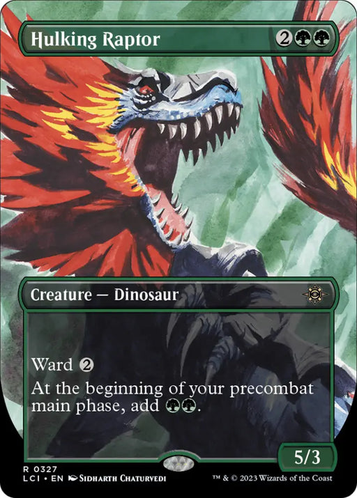 Hulking Raptor (Borderless) [The Lost Caverns of Ixalan] - MTG Single