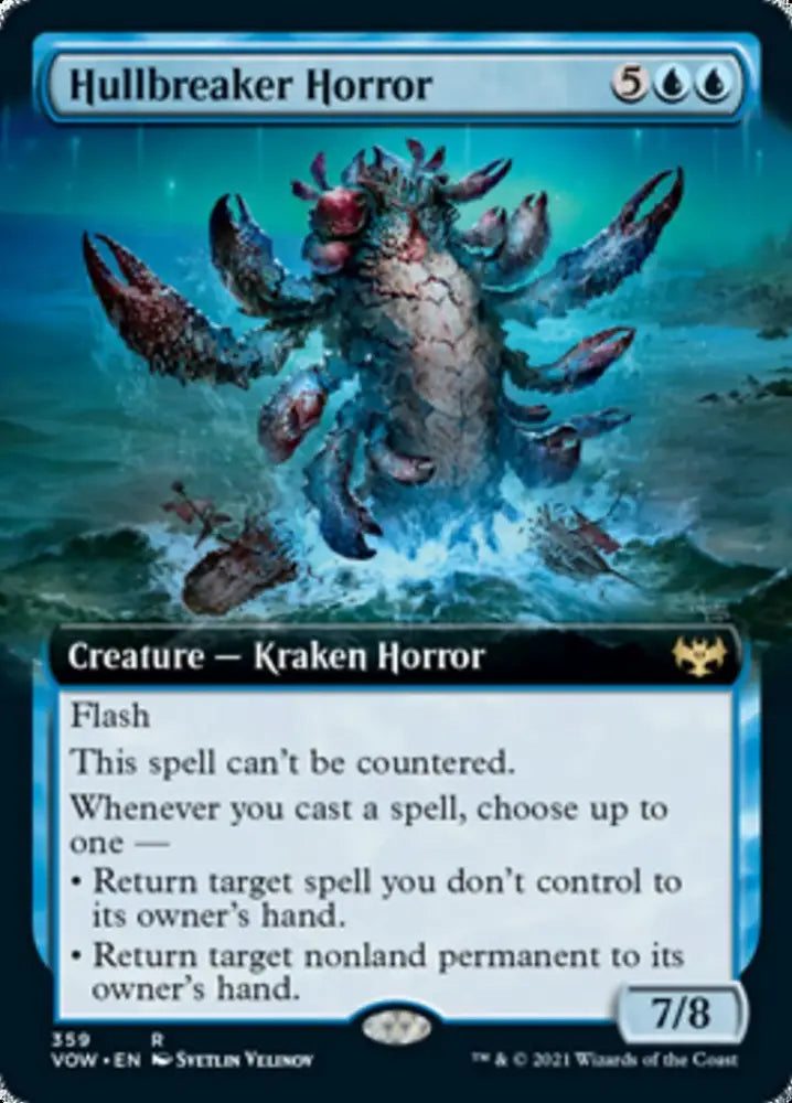 Hullbreaker Horror (Extended Art) [Innistrad: Crimson Vow] - MTG Single