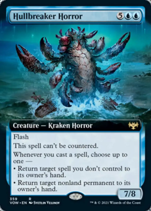 Hullbreaker Horror (Extended Art) [Innistrad: Crimson Vow] - MTG Single