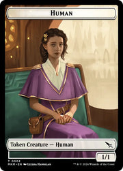 Human // Ogre Double-Sided Token [Murders at Karlov Manor Commander Tokens] - MTG Single