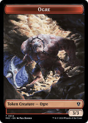 Human // Ogre Double-Sided Token [Murders at Karlov Manor Commander Tokens] - MTG Single