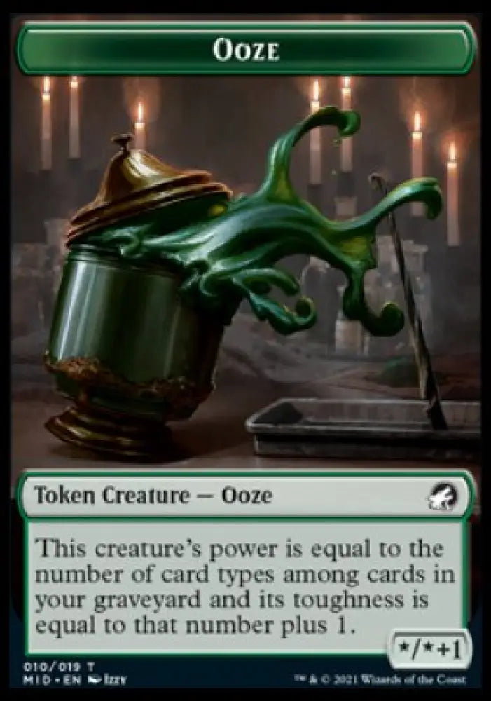 Human // Ooze Double-Sided Token [Innistrad: Midnight Hunt Tokens] - MTG Single