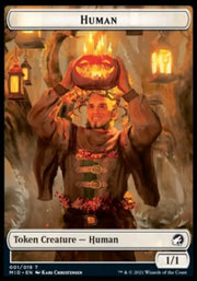 Human // Ooze Double-Sided Token [Innistrad: Midnight Hunt Tokens] - MTG Single