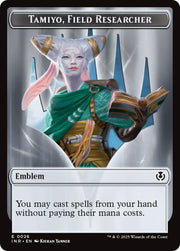 Human Soldier (0020) // Emblem - Tamiyo Field Researcher Double-Sided Token [Innistrad Remastered Tokens] - MTG Single