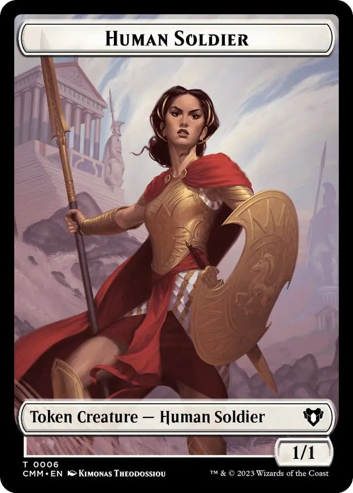 Human Soldier // Knight Double-Sided Token (6 // 7) [Commander Masters]