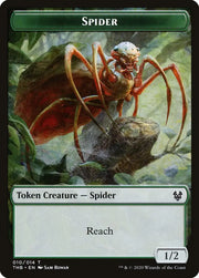 Human Soldier // Spider Double-Sided Token [Theros Beyond Death Tokens] - MTG Single
