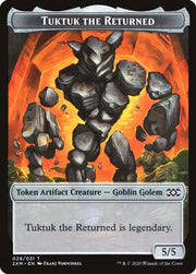 Human Soldier // Tuktuk the Returned Double-Sided Token [Double Masters Tokens] - MTG Single