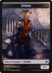 Human Soldier // Zombie Double-Sided Token [Theros Beyond Death Tokens] - MTG Single