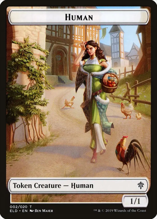 Human Token [Throne of Eldraine Tokens] - MTG Single