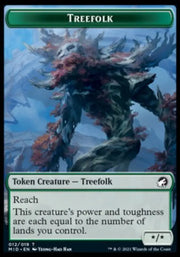 Human // Treefolk Double-Sided Token [Innistrad: Midnight Hunt Tokens] - MTG Single