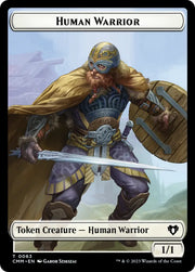 Human Warrior // Zombie Army Double-Sided Token [Commander Masters Tokens] - MTG Single