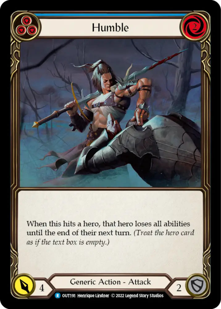 Humble (Blue) [Outsiders] Rainbow Foil - Flesh And Blood Single