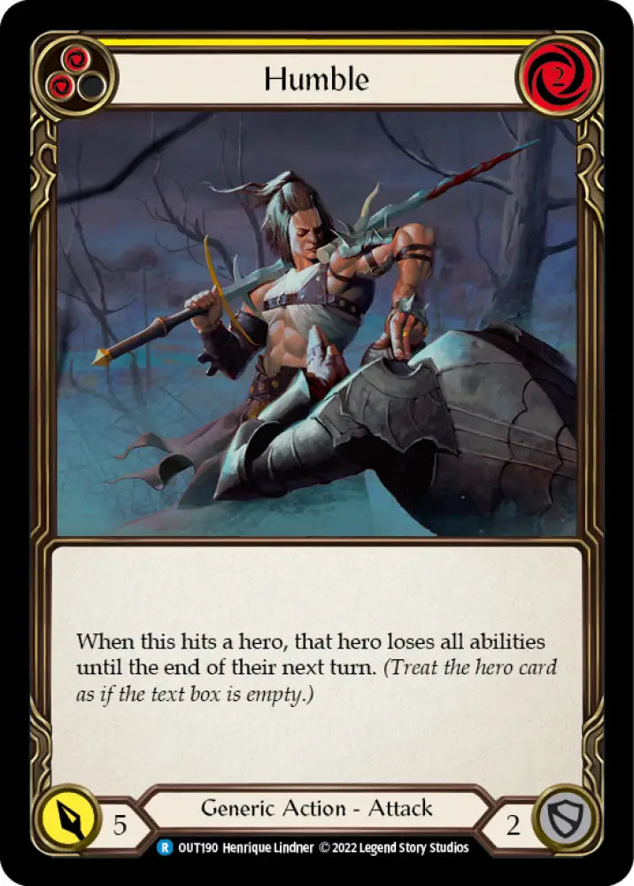 Humble (Yellow) [Outsiders] Rainbow Foil - Flesh And Blood Single