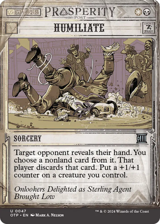 Humiliate [Outlaws of Thunder Junction: Breaking News] - MTG Single