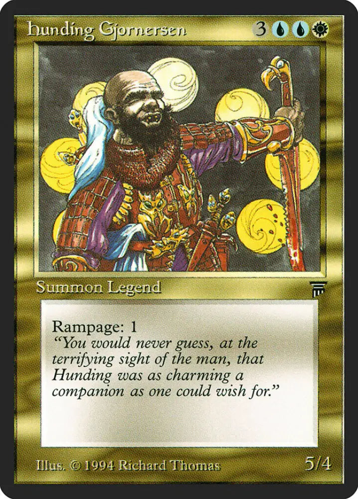 Hunding Gjornersen [Legends] - MTG Single
