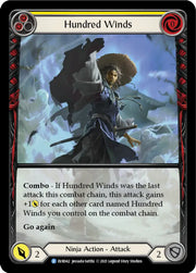 Hundred Winds (Yellow) [Everfest] 1st Edition Extended Art Rainbow Foil - Flesh And Blood Single