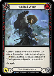 Hundred Winds (Yellow) [Everfest] 1st Edition Rainbow Foil - Flesh And Blood Single