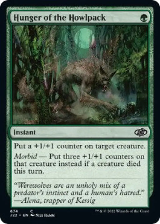Hunger of the Howlpack [Jumpstart 2022] - MTG Single