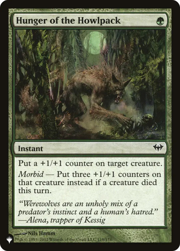 Hunger of the Howlpack [The List] - MTG Single
