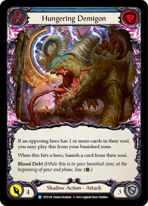 Hungering Demigon (Blue) [Dusk Till Dawn] - Flesh And Blood Single