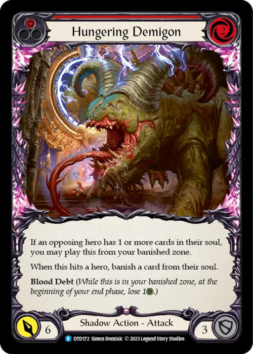 Hungering Demigon (Red) [Dusk Till Dawn] - Flesh And Blood Single