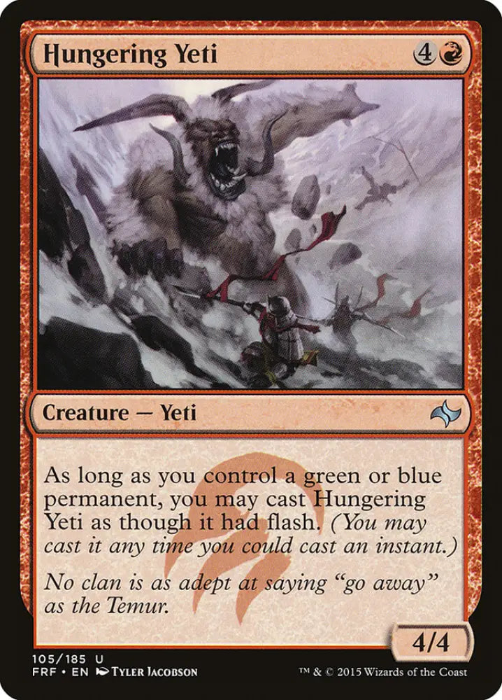 Hungering Yeti [Fate Reforged] - MTG Single