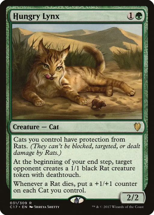 Hungry Lynx [Commander 2017] - MTG Single