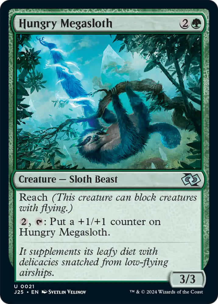 Hungry Megasloth [Foundations Jumpstart] - MTG Single