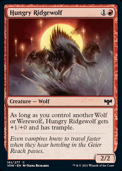 Hungry Ridgewolf [Innistrad: Crimson Vow] - MTG Single