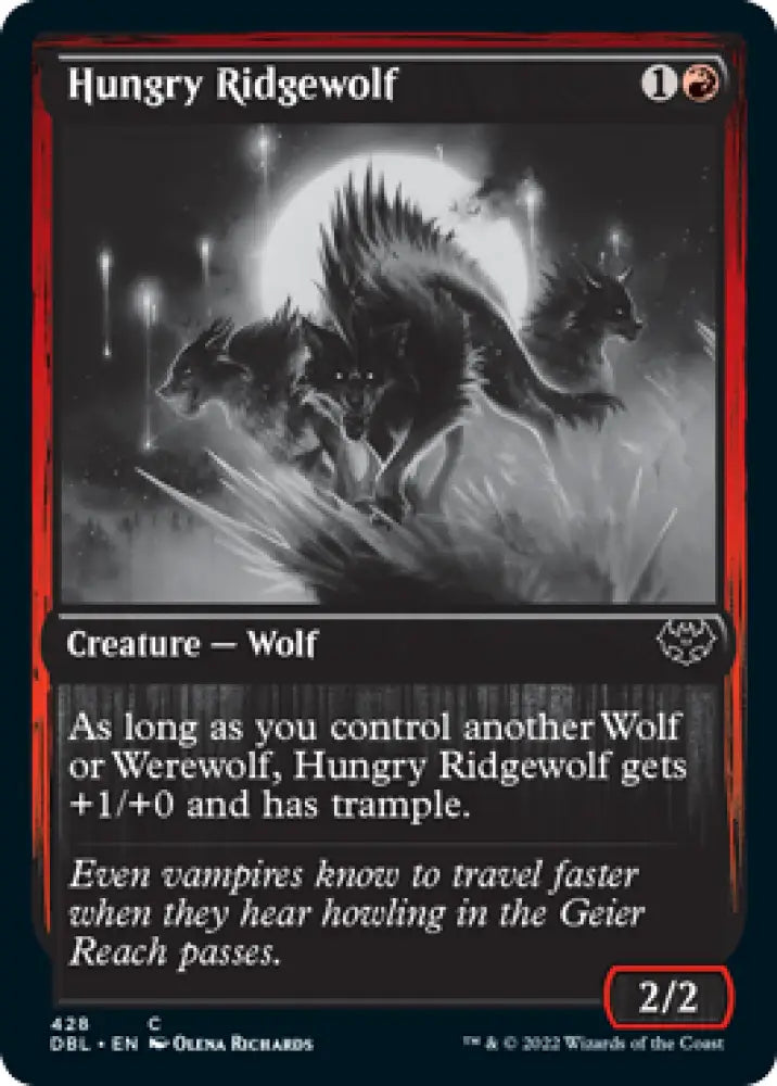 Hungry Ridgewolf [Innistrad: Double Feature] - MTG Single