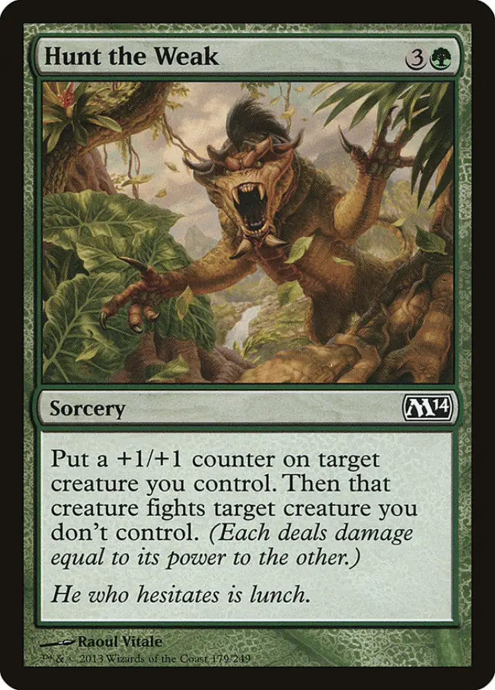 Hunt the Weak [Magic 2014] - MTG Single