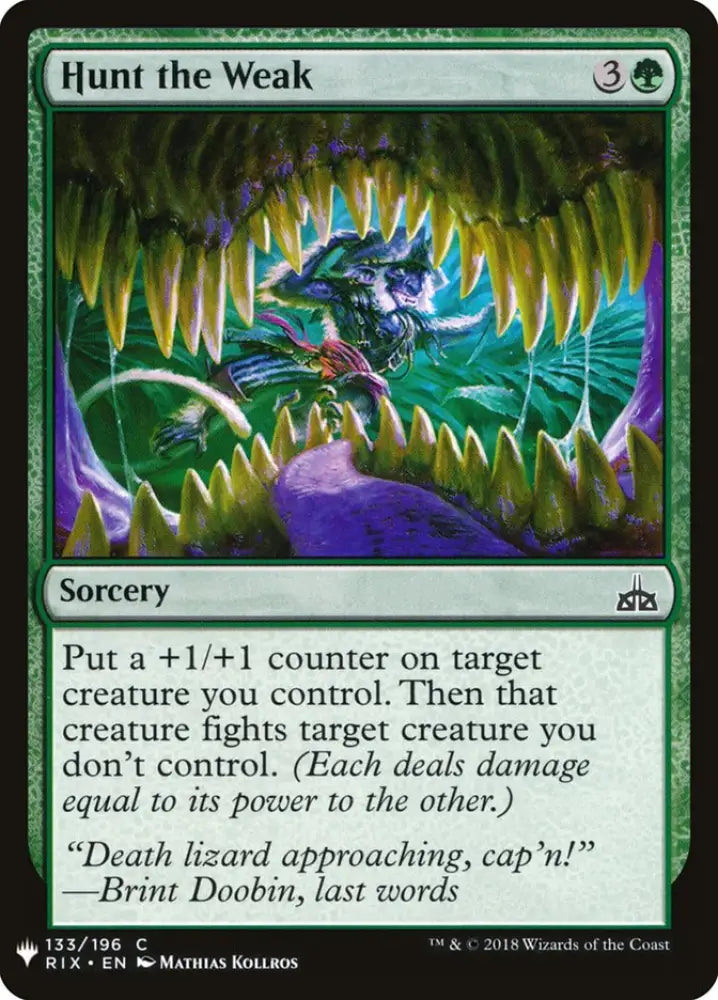 Hunt the Weak [Mystery Booster] - MTG Single