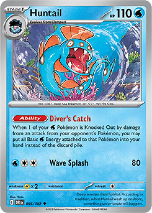 Huntail (055/182) [SV10: Destined Rivals] - Pokemon Single
