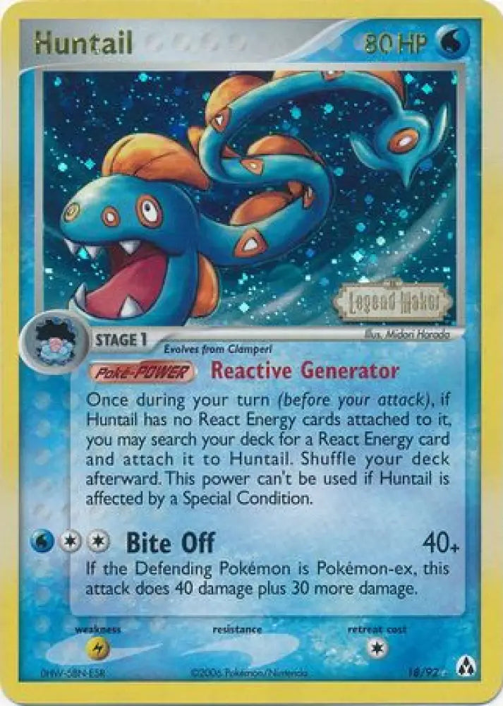 Huntail (18/92) (Stamped) [EX: Legend Maker] - Pokemon Single