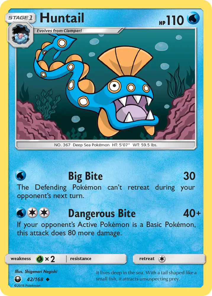 Huntail (42/168) [Sun & Moon: Celestial Storm] - Pokemon Single