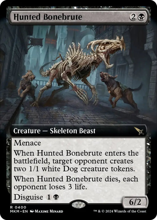 Hunted Bonebrute (Extended Art) [Murders at Karlov Manor] - MTG Single