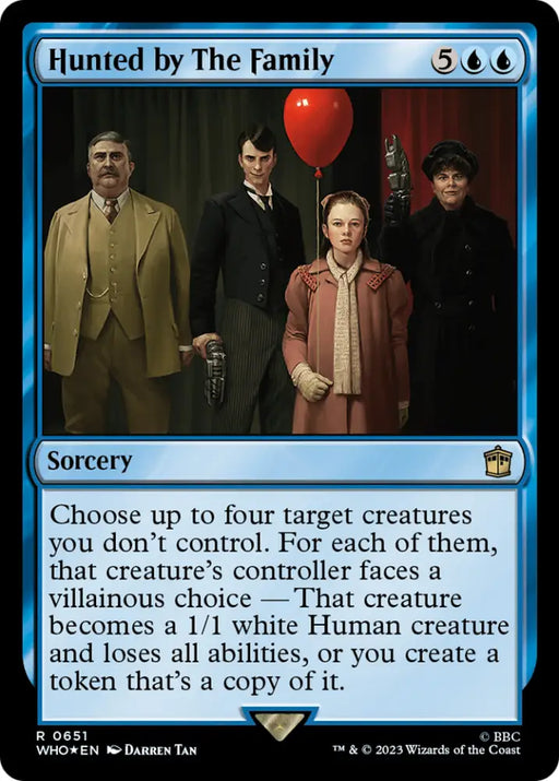 Hunted by The Family (Surge Foil) [Doctor Who] - MTG Single
