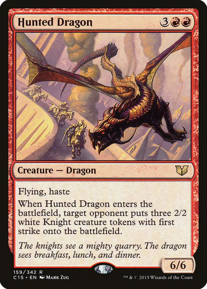 Hunted Dragon [Commander 2015] - MTG Single